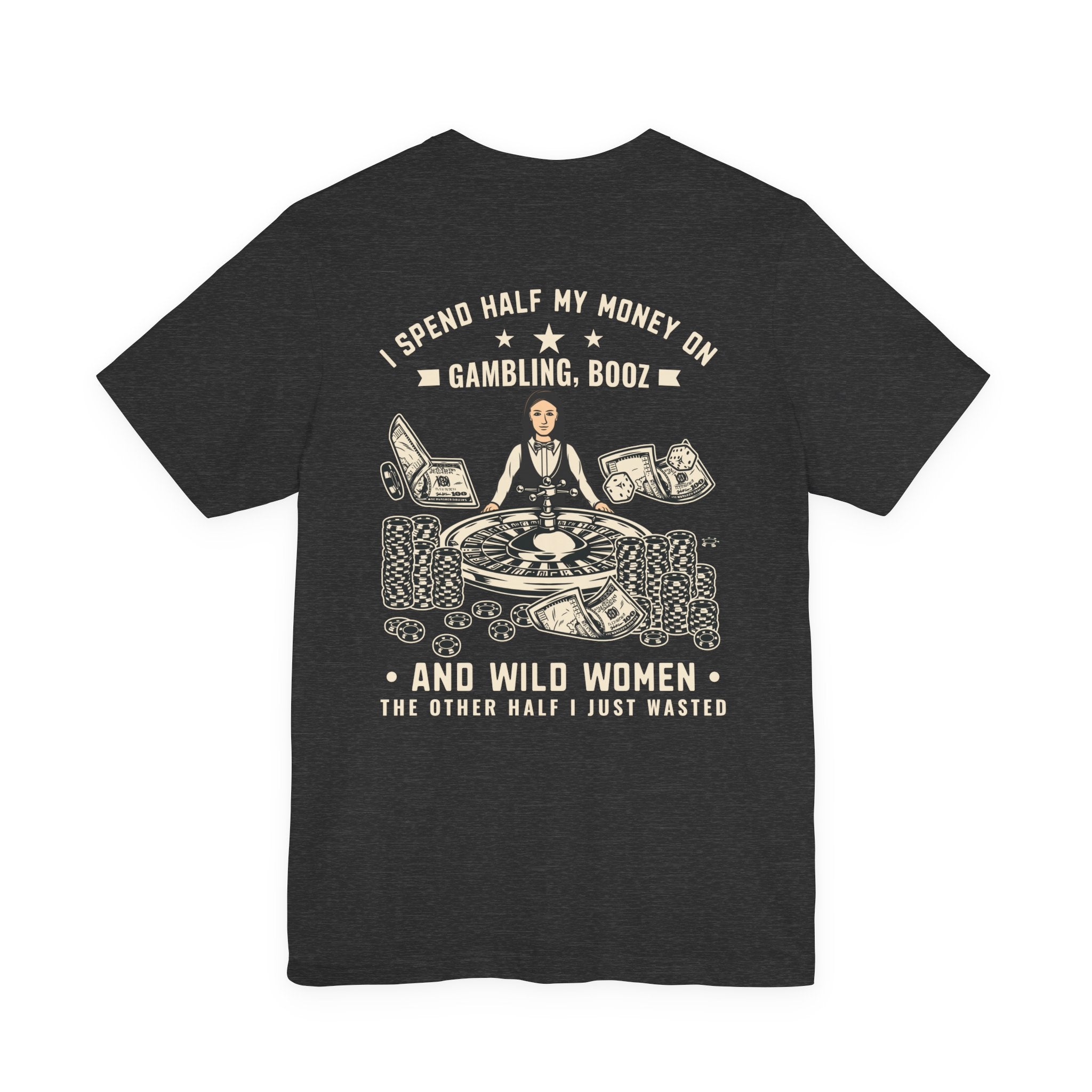 'gambling, booze & wild women' Graphic Poker Shirt