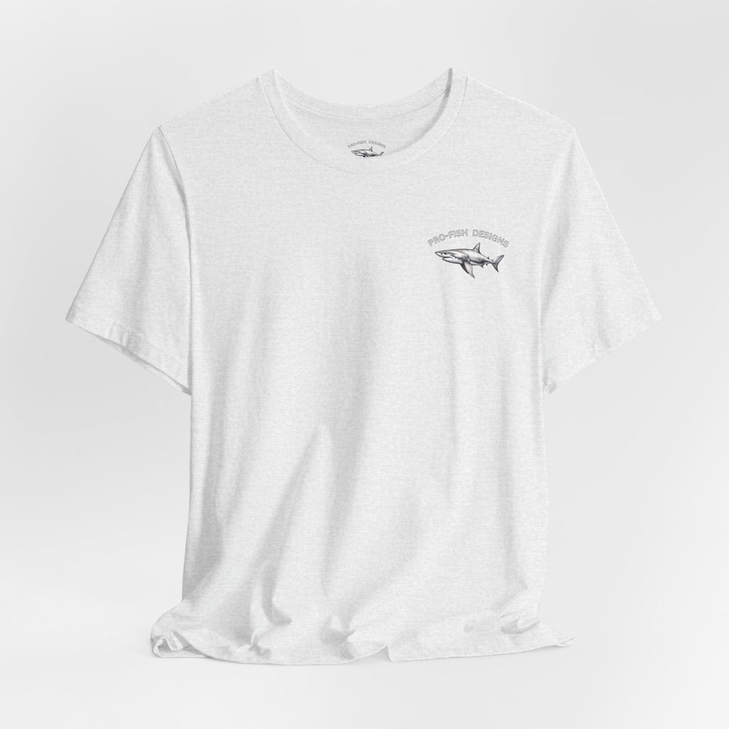 "luck favors the backbone not the wishbone" funny texas holdem T‑Shirt